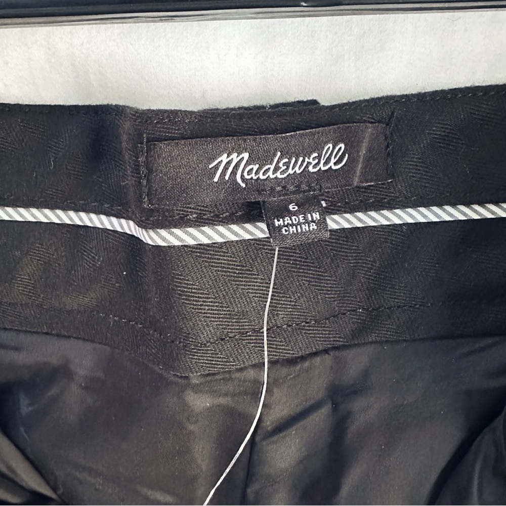 NEW Madewell Cargo Pants in Pinstripe Almost Black - Picture 7 of 9